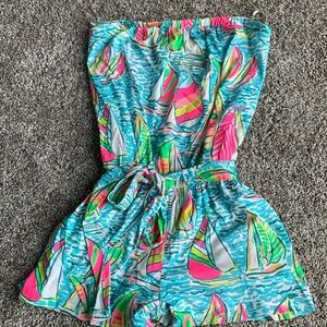 Lilly Pulitzer Romper You Gotta Regatta